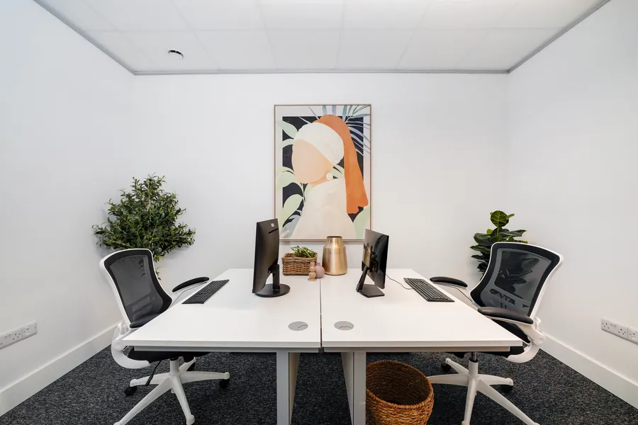 Two-person private office with twin desks at the Fern Road offices in Sandyford, Dublin
